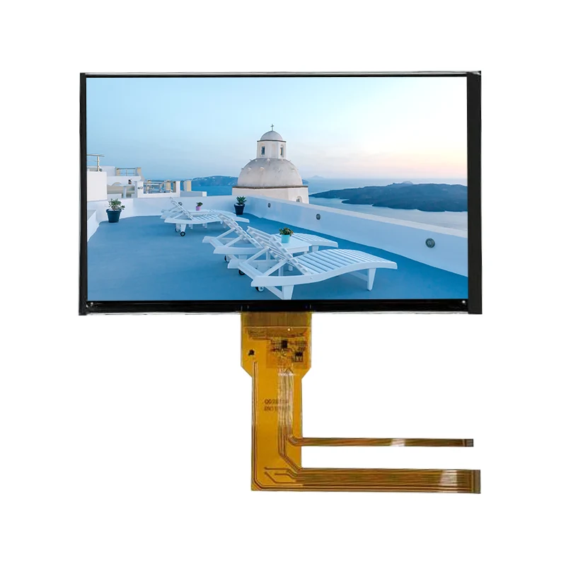 Cienki, wbudowany moduł ekranu dotykowego IPS o przekątnej 7,0 cala, zwykle czarny Cienki, wbudowany moduł ekranu dotykowego IPS o przekątnej 7,0 cala, zwykle czarny